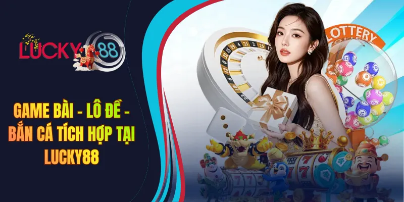 Game bài - Lô đề - Bắn cá tích hợp tại Lucky88