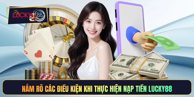 Nắm rõ các điều kiện khi thực hiện nạp tiền LUCKY88